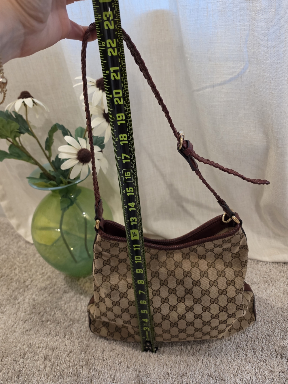 Gucci Beige GG Hobo Style